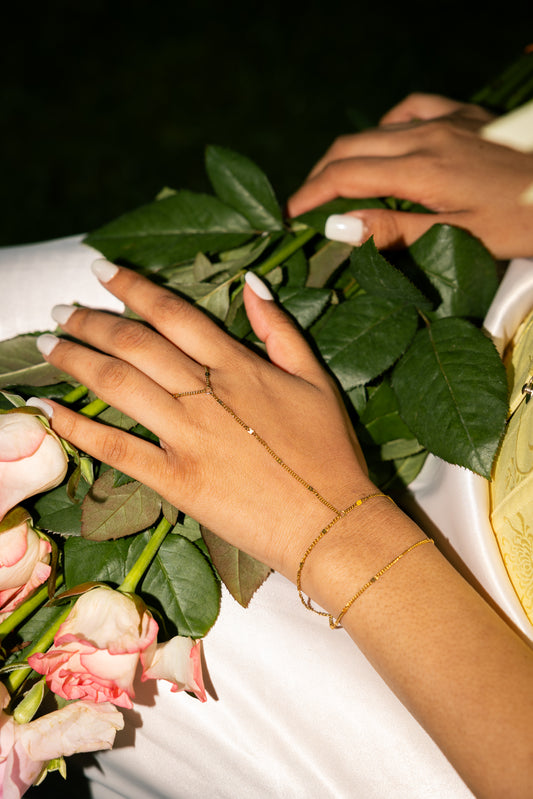 Golden Thread Hand Chain