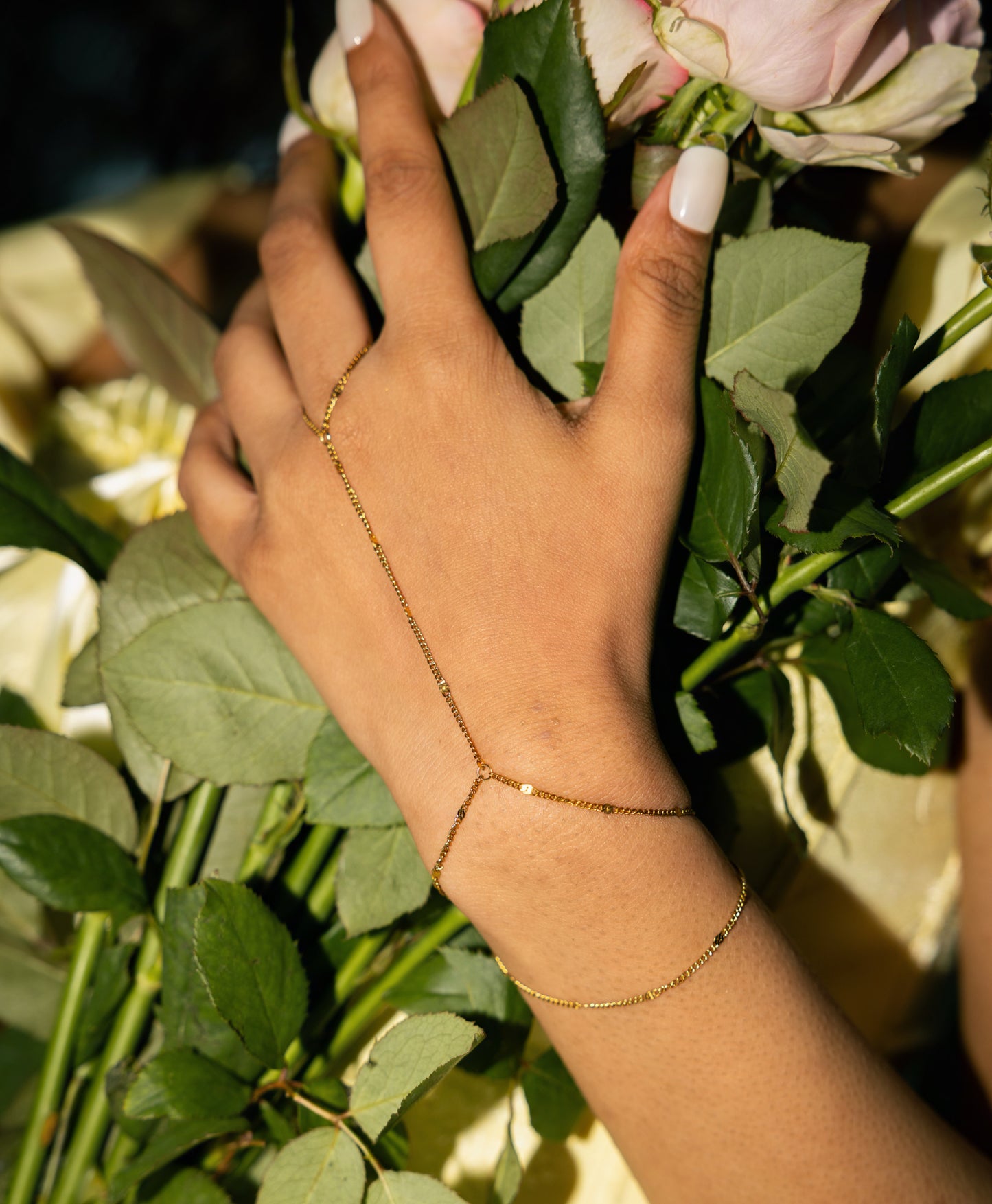 Golden Thread Hand Chain